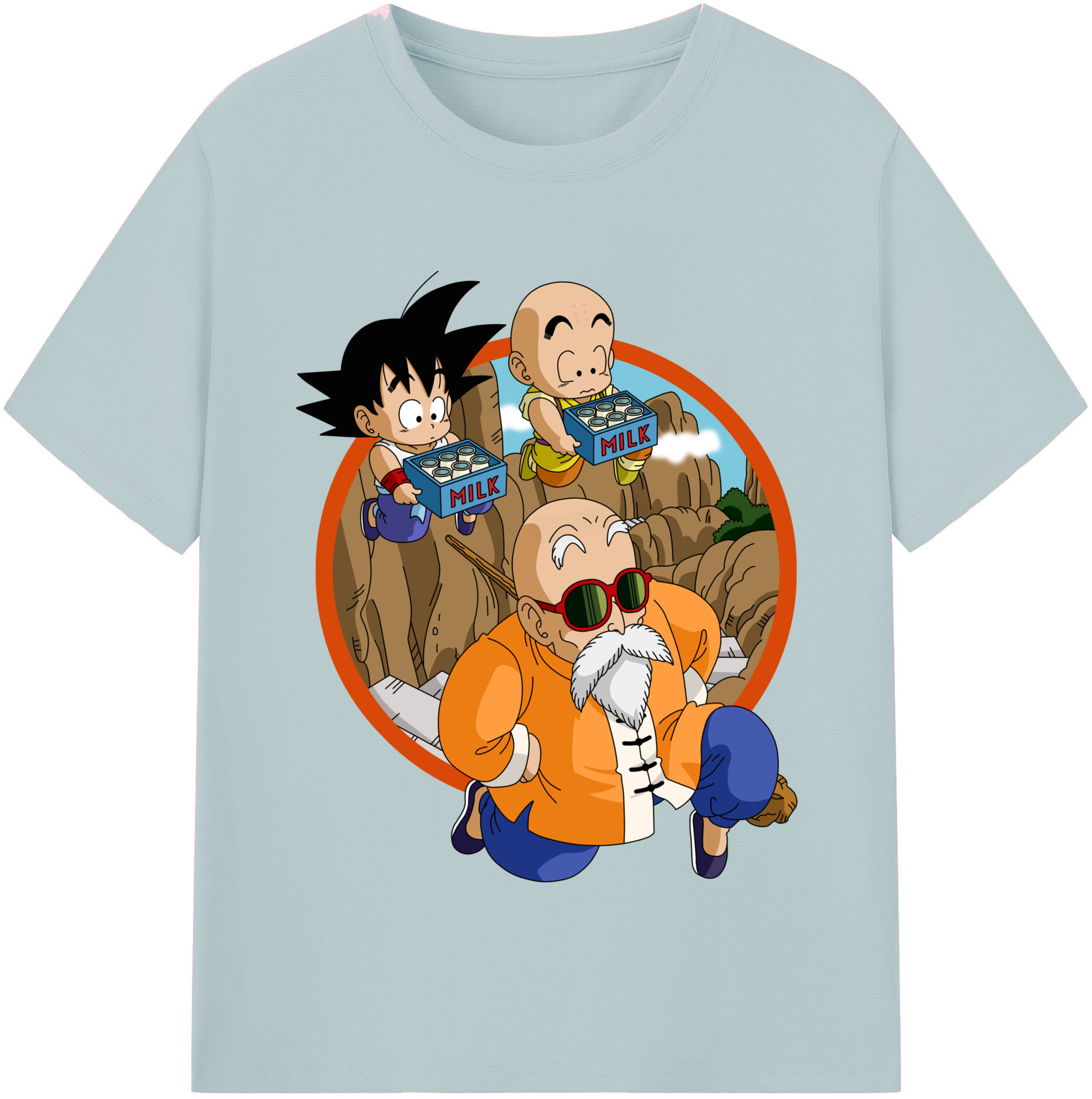（画像用） ドラゴンボール 亀仙人（かめせんにん） DRAGON BALL Master Roshi Kame Sennin 綿100％半袖Tシャツ（フロントプリント）